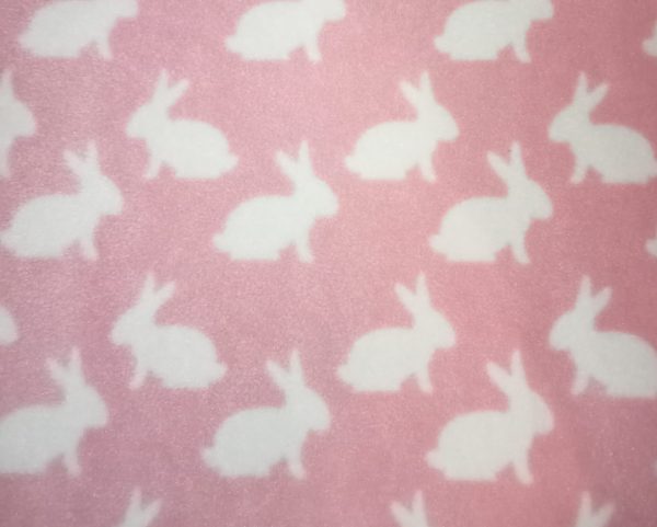 pink bunnies fleece soaker